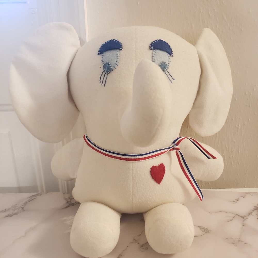 Minimalist Elephant Plush Lovie